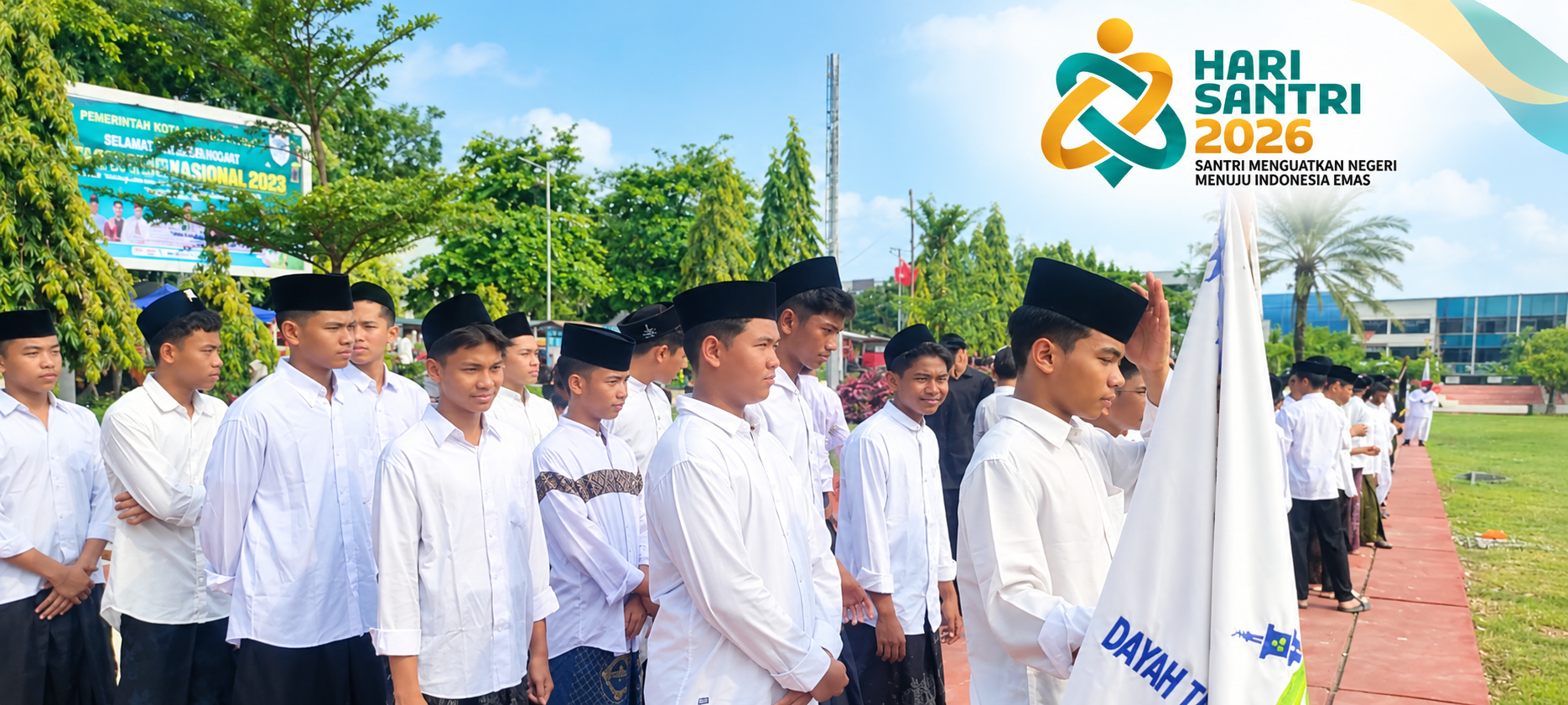 Santri DATAQU Imam Syafi’i Ikuti Upacara Peringatan Hari Santri Nasional di Lapangan Hiraq Kota Lhokseumawe